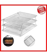 Maximize Your Baking Space: Stackable 3-Tier Cooling Rack Fits Half Shee... - $57.83 CAD