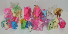 Huge Lot of 15 Different Pretend Play 1&quot; to 4&quot; Ponies Horse Pony animal Figures - £19.61 GBP