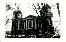 RPPC St. Albans Vermont Franklin County Courthouse UNP Postcard T10 - $17.03