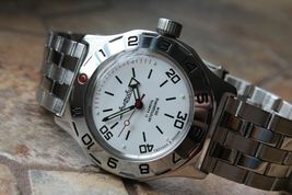 Russian Mechanical Automatic Wrist Watch Vostok Amphibian Diver 100822 - £94.90 GBP