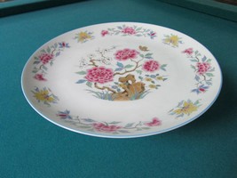 Dolphin Cake Plate Floral Footed 4 1/3 X 10 1/4&quot; * - $1,954.40 MXN