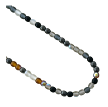 100 Pebblestone Mix Colors Czech Round Druk Glass 4mm Spacer Strand Beads - £3.94 GBP