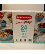 Rubbermaid Take Alongs Teal 24 Piece Set Containers and Lids Meal Prep Storage - $22.99