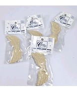 Puffy Angel Wings Crafts Art 3.75 Inch Gold Create A Craft Vintage Lot Of 4 - £3.74 GBP
