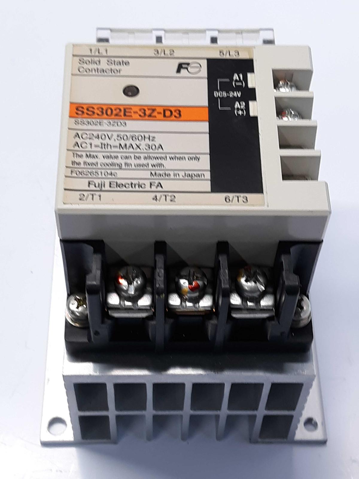 Fuji SS302E-3Z-D3 Solid State Relay 24v Coil   - $38.00