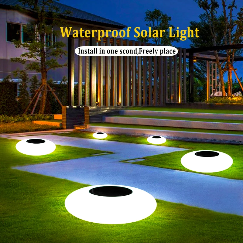 Outdoor Indoor IP68 Glowing Solar Powered Underwater  RGB Floating Pool ... - $268.65