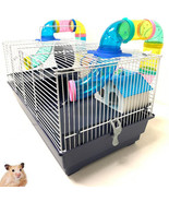 3-Levels Habitat Hamsters Gerbils Mouse Mice Cage Double Crossover Tube ... - $88.99