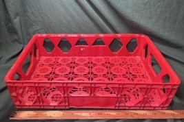 Coca-Cola Plastic Stackable Crate/Tray/Carrier ~ 18 5/8&quot;x12 3/8&quot;x4 5/8&quot; Red-Coke - £17.30 GBP