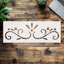 Stencil curl Frame Pattern, Plastic Reusable, Reusable Plastic, 8 inchL ... - $294.58 MXN