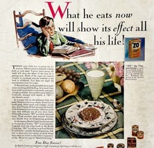 1929 Battle Creek Sanitarium Advertisement 12 x 9&quot; Cereal Print Ephemera - £10.61 GBP