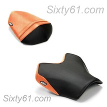 Kawasaki Z750 Seat Covers 2007-2012 Black Orange Rider Passenger Luimoto - £86.55 GBP