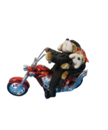 Dandee Motorcycle Dog Couple Animated Music Born To Be Wild 14&quot;L Battery - £17.40 GBP