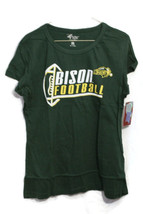 Womens Soft Green T Shirt Bison Football New (Leight Weight) - $14.99
