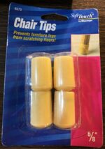 SoftTouch Waxman Table/Chair Leg Tips Vinyl Tan Round 5/8'' - $8.12