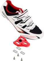 Men'S Road Cycling Riding Shoes By Venzo Bicycle In White With 3 Straps, Shimano - $76.99