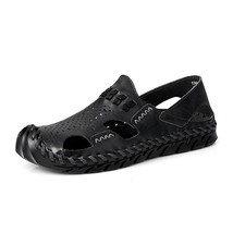 Plus Size Men sandalias Split Leather Sandals Men Summer Shoes Classics Comfort  - £38.84 GBP
