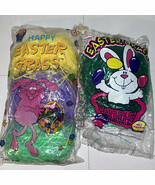 Vintage Easter Grass Yellow Purple Green NEW Lot Of 2 Packs - $294.52 MXN