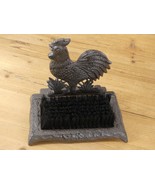 Rooster Shoe Cleaner Boot Brush Rustic Cast Iron Chicken Home Farmhouse ... - $59.90 CAD
