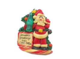 Coca-Cola Santa Salt Dough-style Christmas Ornament- #2 - $5.45