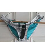 Hurley Womens Bikini Bottom Small Plaid H1960 - $14.85