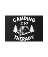 Personalized Camping Lawn Sign - &quot;Camping is My Therapy&quot; - 22x15in - £38.36 GBP