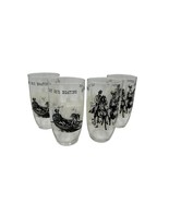 Mid Century Modern Gay 90s Nineties Federal Glass Tumbler Collins Boatin... - $24.66