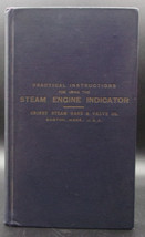 Crosby Steam Engine Indicator 1917 Hardcover Gas &amp; Steam Design Construction Use - £67.23 GBP