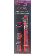 Scottish Tartan Dog Lead and Collar Set (Collar 32cm - 48cm and Lead 1.2... - £12.94 GBP