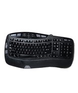 Logitech Wave Black Ergo Wired/Corded USB Computer Keyboard Y-UV90 - £54.30 GBP
