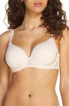 Simone Pelere 12H315 Promesse 3D Underwire Plunge Bra SZ US 32D Petal ($... - $39.55