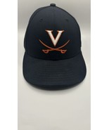 Virginia Cavaliers Navy Baseball Hat Fitted 7  1/8 Blue New Era 59Fifty - £12.30 GBP