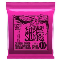 Ernie Ball Super Slinky Nickel Wound 7-String Electric Guitar Strings 9-52 Gau.. - £7.98 GBP