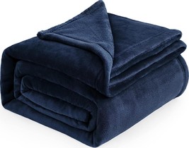 Bedsure Navy Blue Fleece Blankets King Size - Bed Blanket - £41.26 GBP