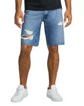 J Brand Men&#39;s Relaxed Fit Eli Denim Distressed Cut-Off Shorts in Pointer Blue-28 - £36.29 GBP