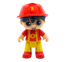 Ryan’s World Toy Figure Toy Red Yellow Firefighter Fireman Fire Department - £7.14 GBP