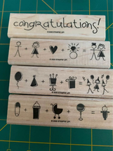 Stampin up It All Adds Up Rubber Stamp Set - $5.07