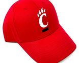 MVP Cincinnati Bearcats Logo Solid Red Curved Bill Adjustable Hat - £16.45 GBP