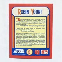 Robin Yount 1990 Score #38 MVPs Magic Motion 3D Hologram MLB Baseball Card - £0.77 GBP