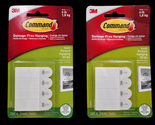 Two Command Picture Hanging Removable 1702ES Fasteners 5/8&quot; x 2 1/8&quot; 4 Pk - £6.26 GBP