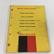 Genuine New Holland 995 Combine Parts Catalog 5099513 1971 - $49.99