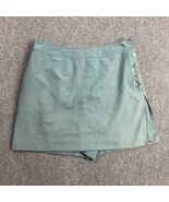 Vintage Izod Skort Women&#39;s 12 Blue Golf Button Fly 100% Polyester Casual... - $255.71 MXN