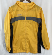 Columbia Waterproof Yellow Jacket Youth Size XL 18/20 Storm Hood Full Zip - £11.12 GBP