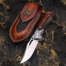 Night Stalker M390 High Hardness Steel Desert Ironwood Camping Outdoor K... - $98.01