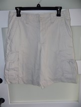 No Brand Very Light Khaki Cargo Casual Work Wear Shorts Size 28 Men&#39;s - £14.36 GBP