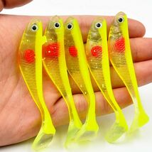 5Pcs Silicone Fishing Lures Small Fish Bait with 3D Eyes – Lifelike Arti... - $18.00