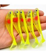 5Pcs Silicone Fishing Lures Small Fish Bait with 3D Eyes – Lifelike Arti... - $18.00