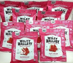 (10) Wiley Wallaby Soft &amp; Chewy Licorice WATERMELON 4 oz/Pk NEW SEALED - £31.64 GBP