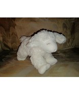Baby Gund Lamb Rattle Plush Lovey 8&quot; White Winky Stuffed Animal Infant T... - £10.11 GBP