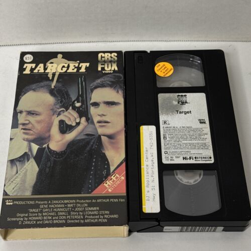 Target Vhs Target VHS 1986 CBS Fox Gene Hackman Matt Dillon Video Tape Vintage ...