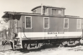 Raritan River Railroad Caboose RR #5 Train B&amp;W Photograph at South Amboy NJ 1970 - £10.97 GBP